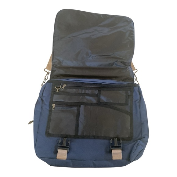 🎙️ NAFB National Association of Farm Broadcasting Messenger Bag – Navy Blue - Picture 3 of 9